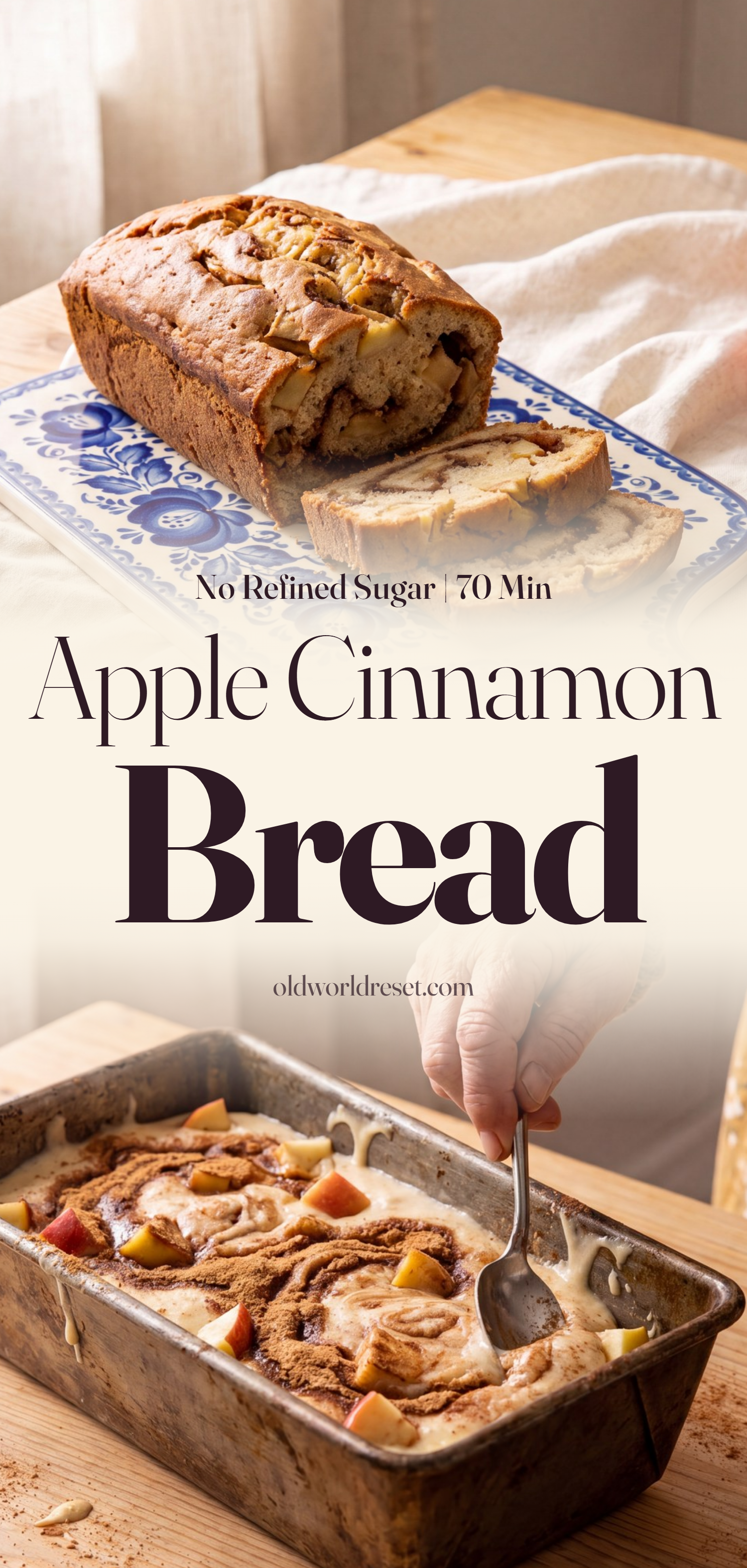 Apple Cinnamon Breakfast Bread - pin this recipe