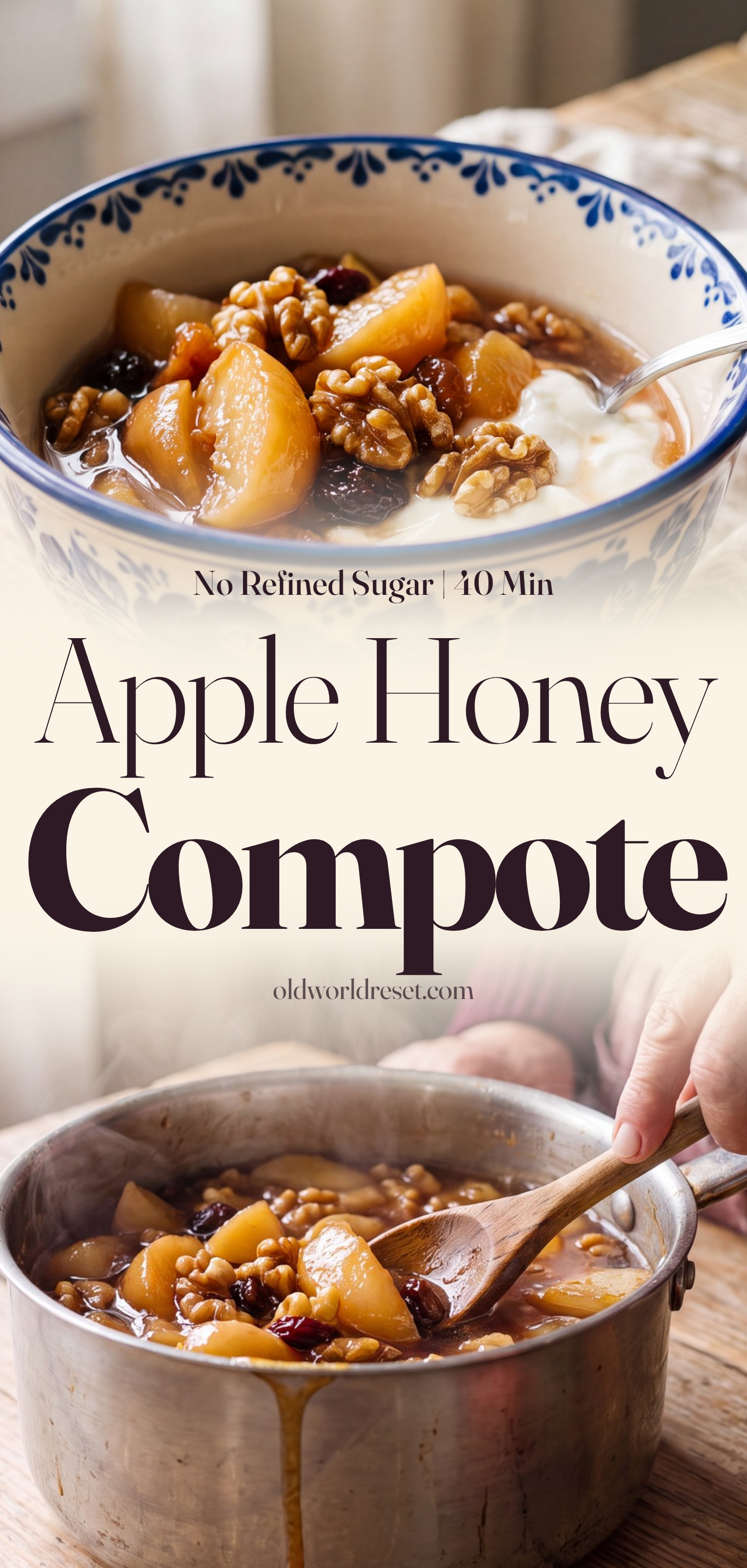 Apple & Honey Harvest Compote - pin this recipe