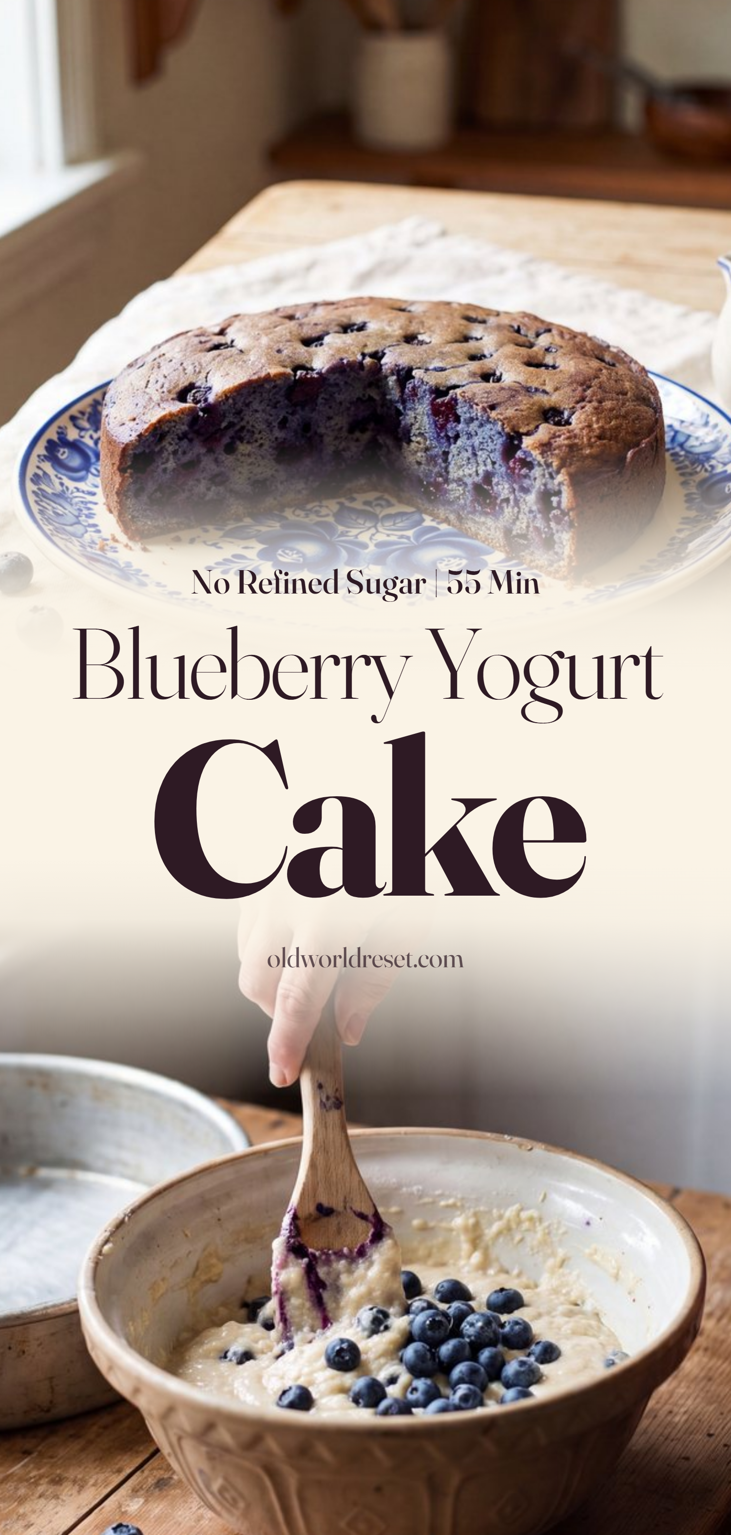 Blueberry Yogurt Breakfast Cake - pin this recipe