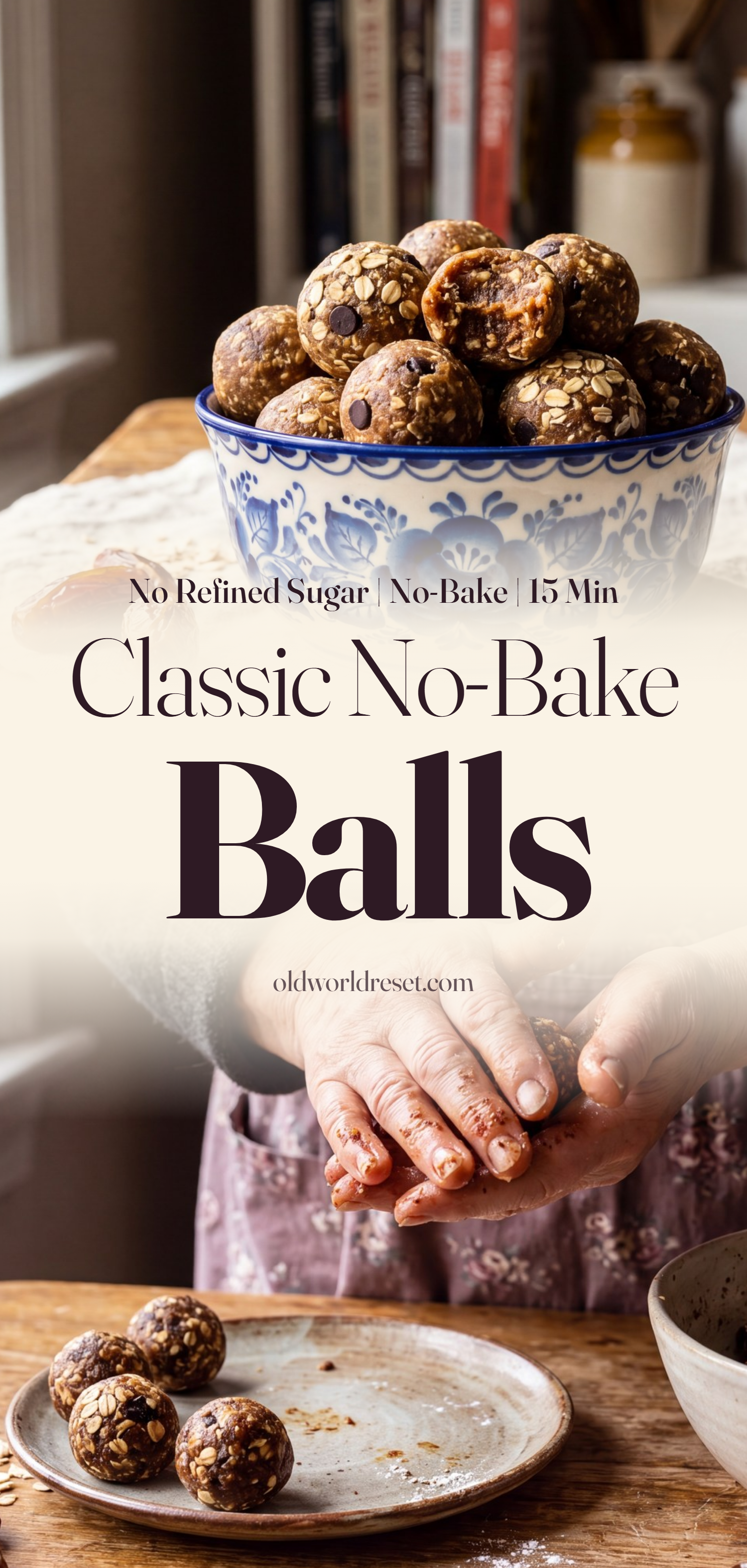 Classic No-Bake Date Energy Balls - pin this recipe