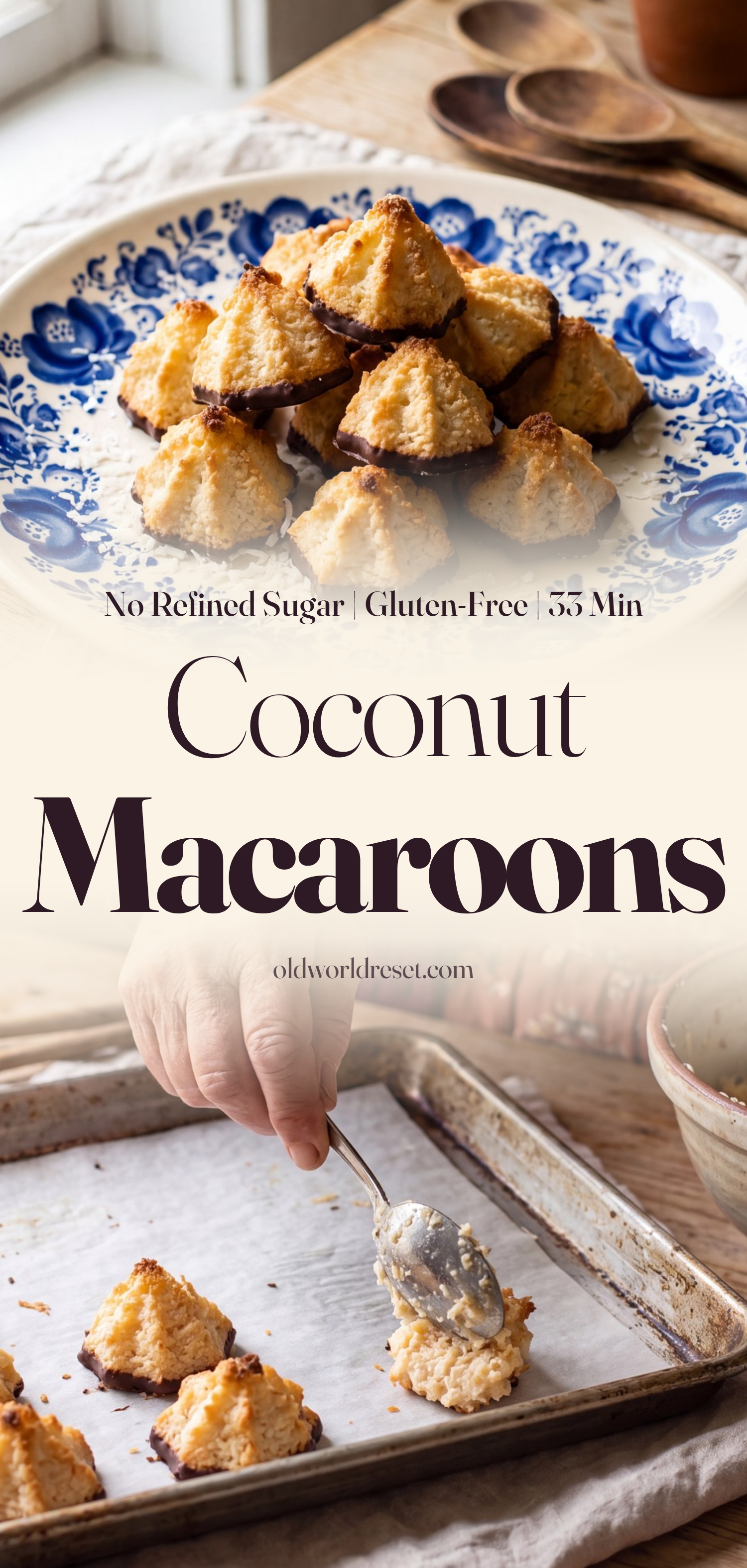 Coconut Macaroons (Honey) - pin this recipe
