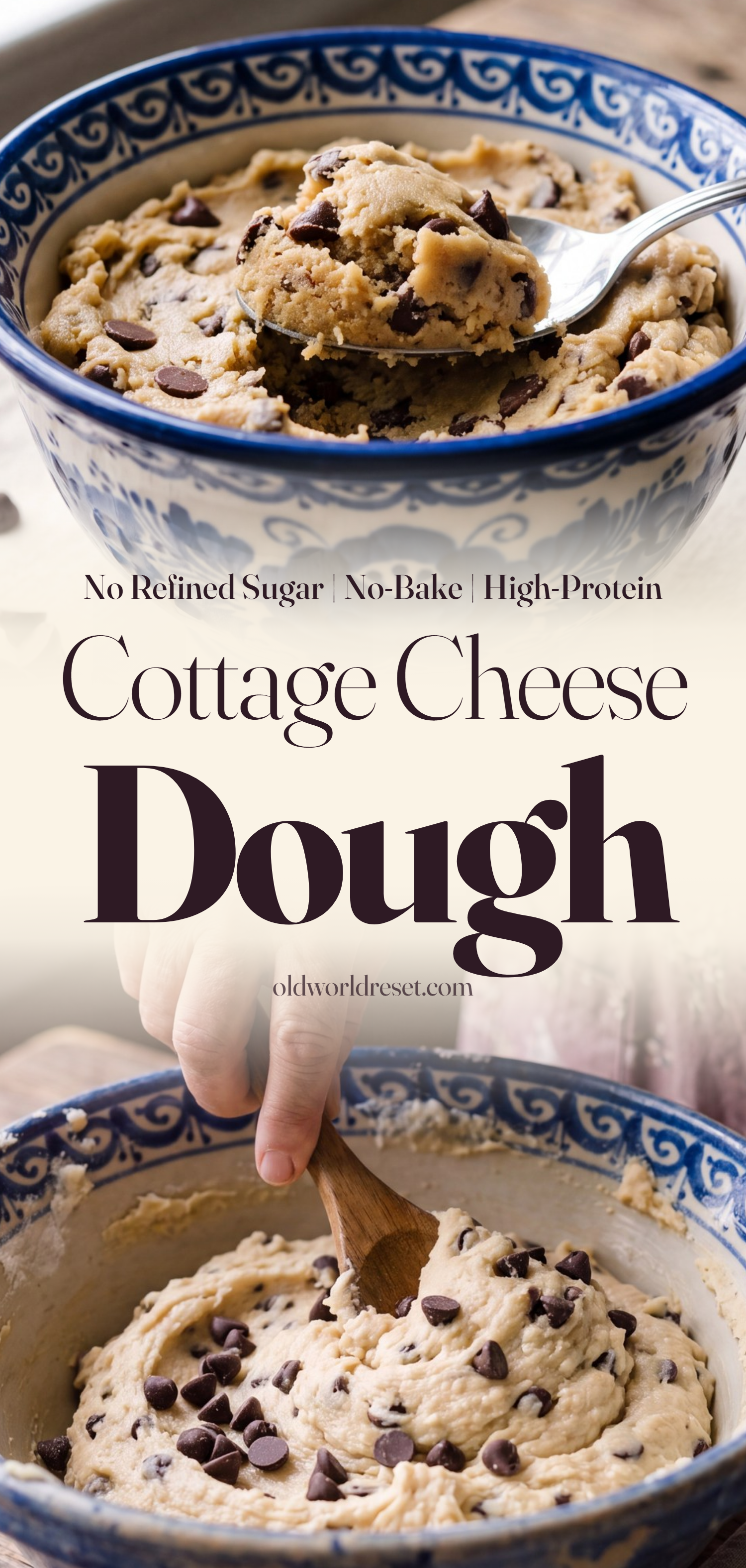 Cottage Cheese Cookie Dough (High-Protein) - pin this recipe