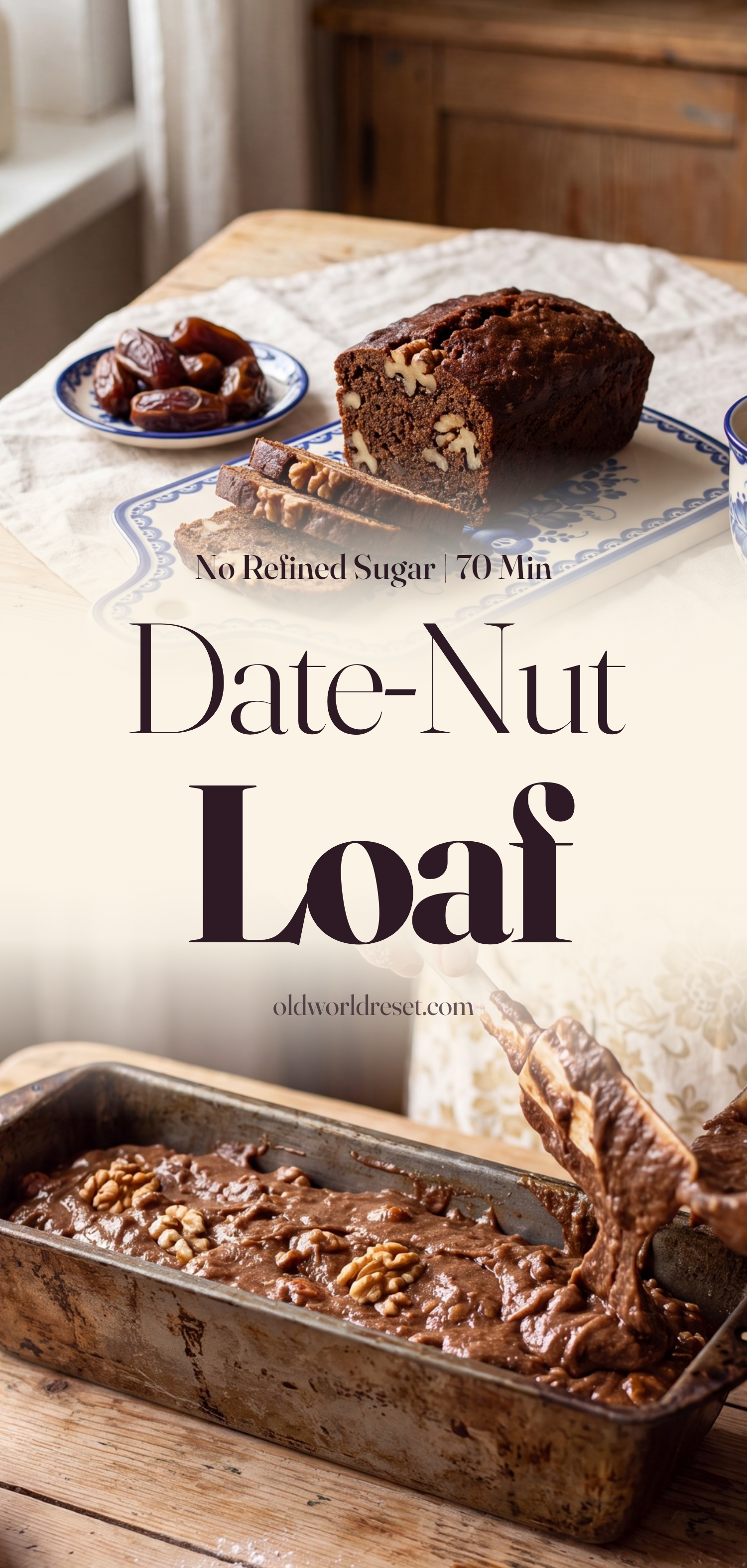 Date-Nut Loaf (Old-World Tea Bread) - pin this recipe