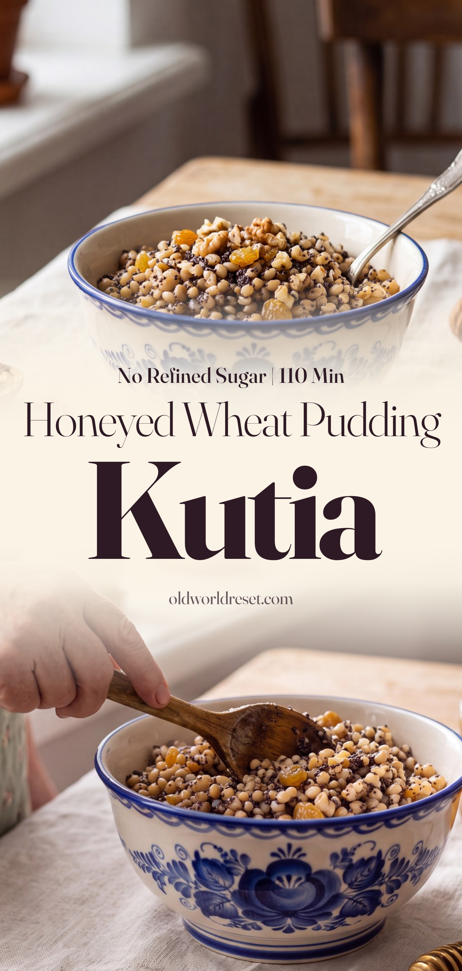 Kutia — Honeyed Wheat Berry & Poppy Pudding - pin this recipe