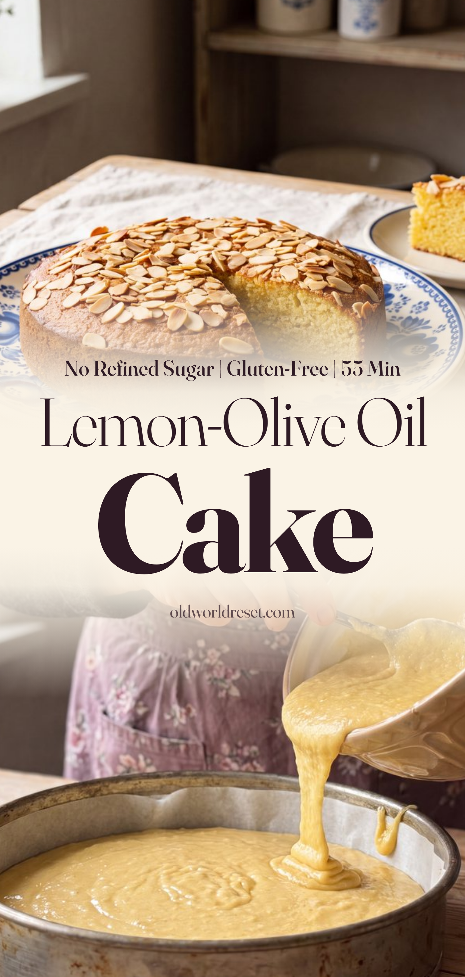Lemon-Olive Oil Almond Cake - pin this recipe