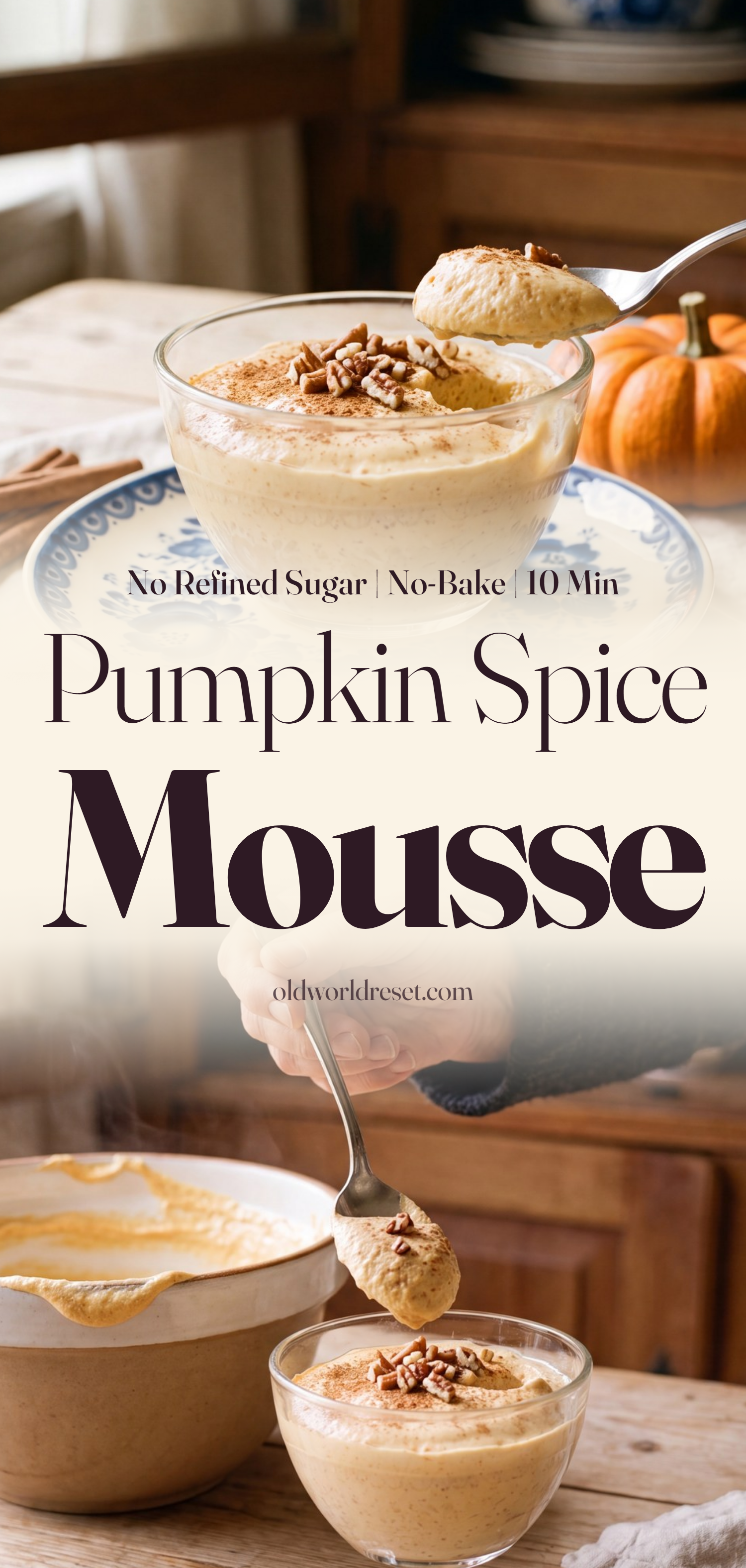 Pumpkin Spice Mousse - pin this recipe