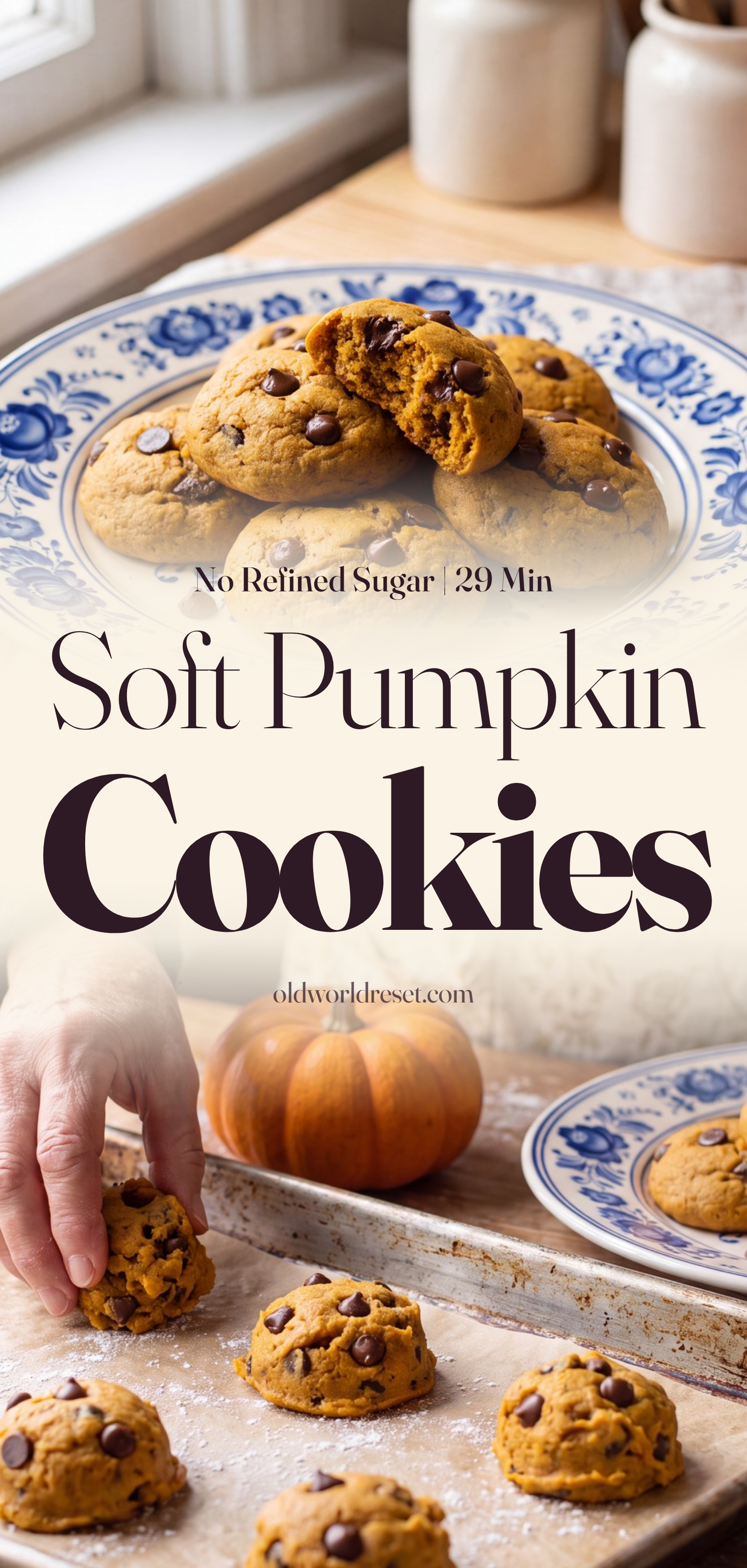 Soft Pumpkin Cookies - pin this recipe