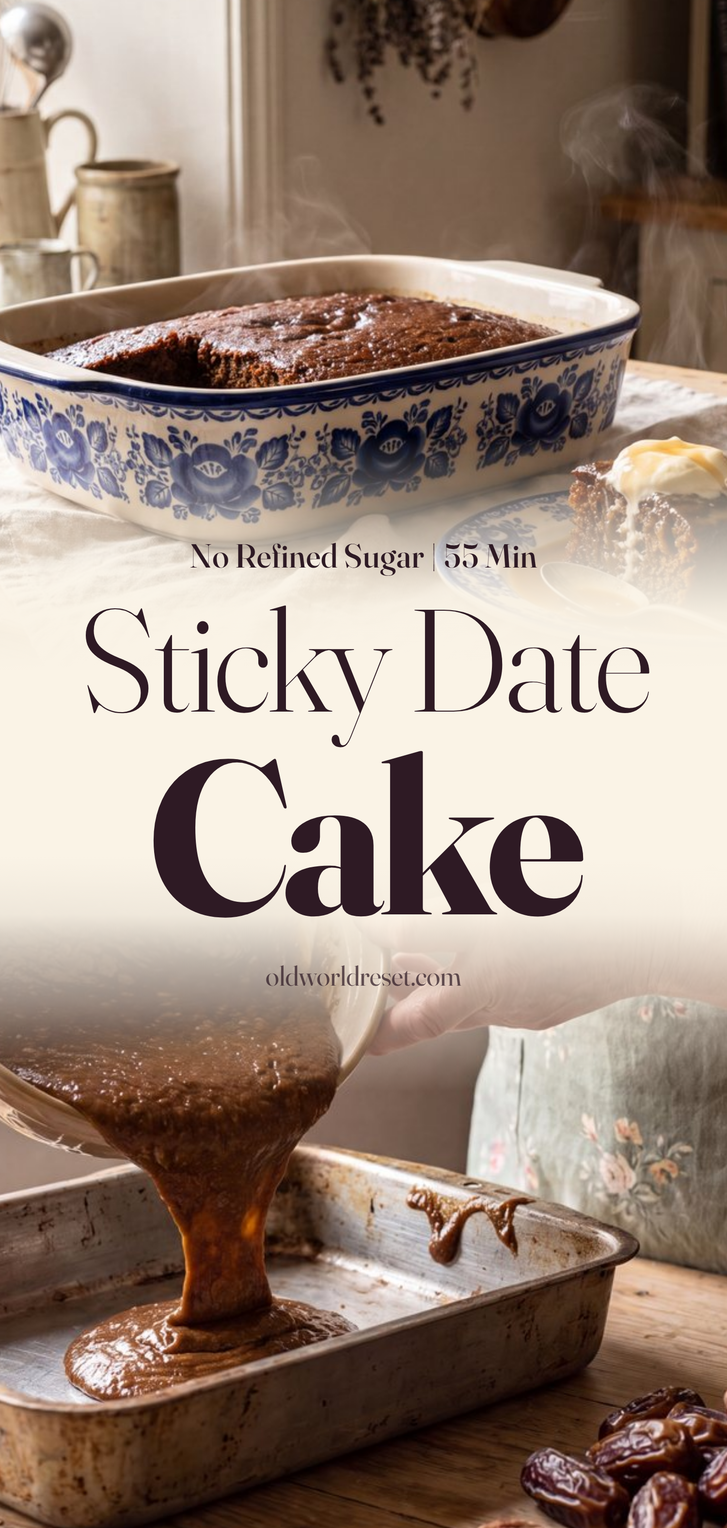 Sticky Date Pudding Cake (Self-Saucing) - pin this recipe