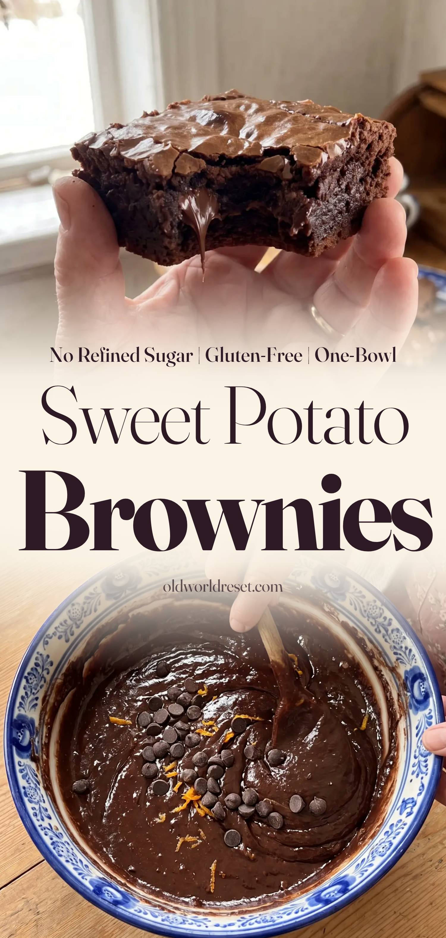 Sweet Potato Brownies - pin this recipe