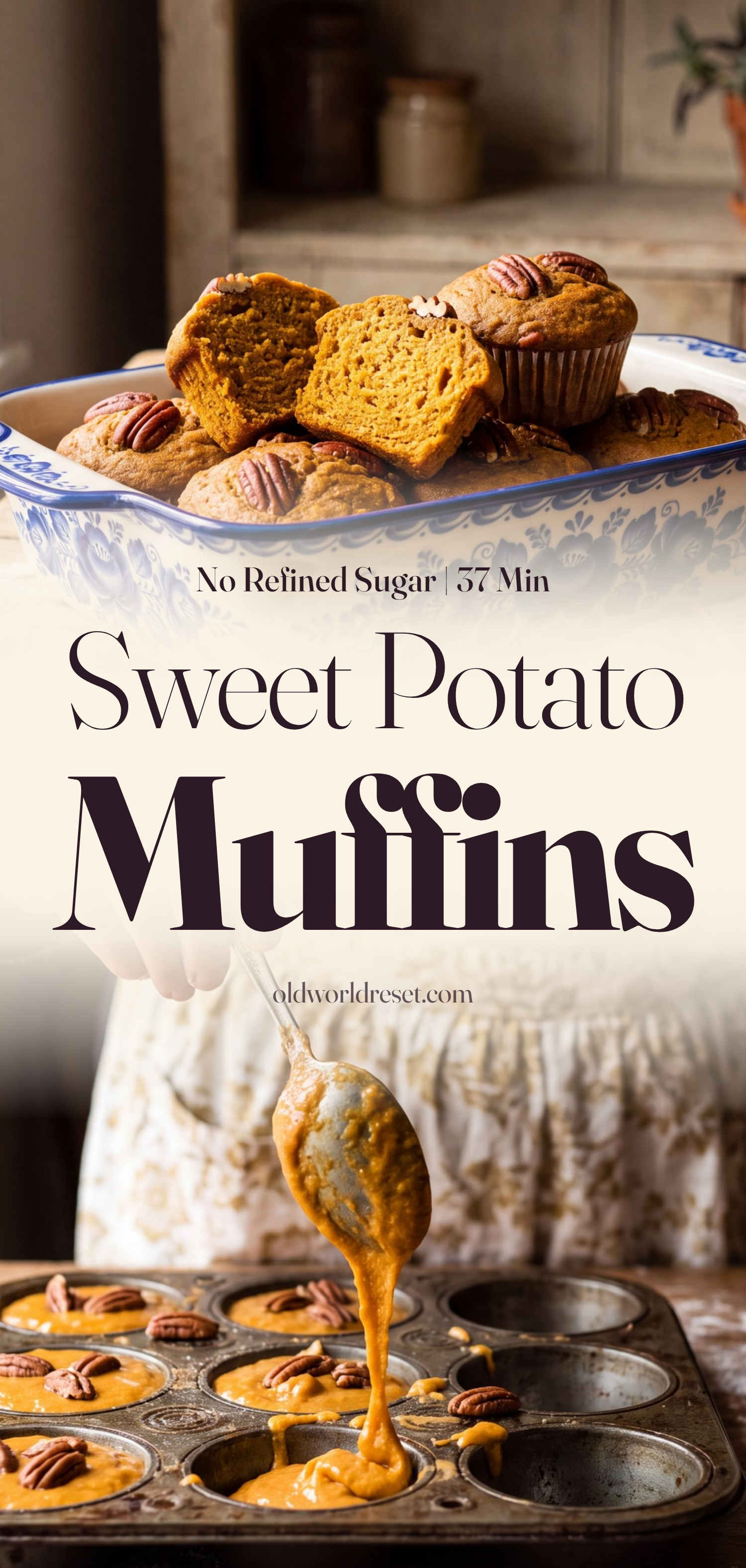 Sweet Potato Spice Muffins - pin this recipe