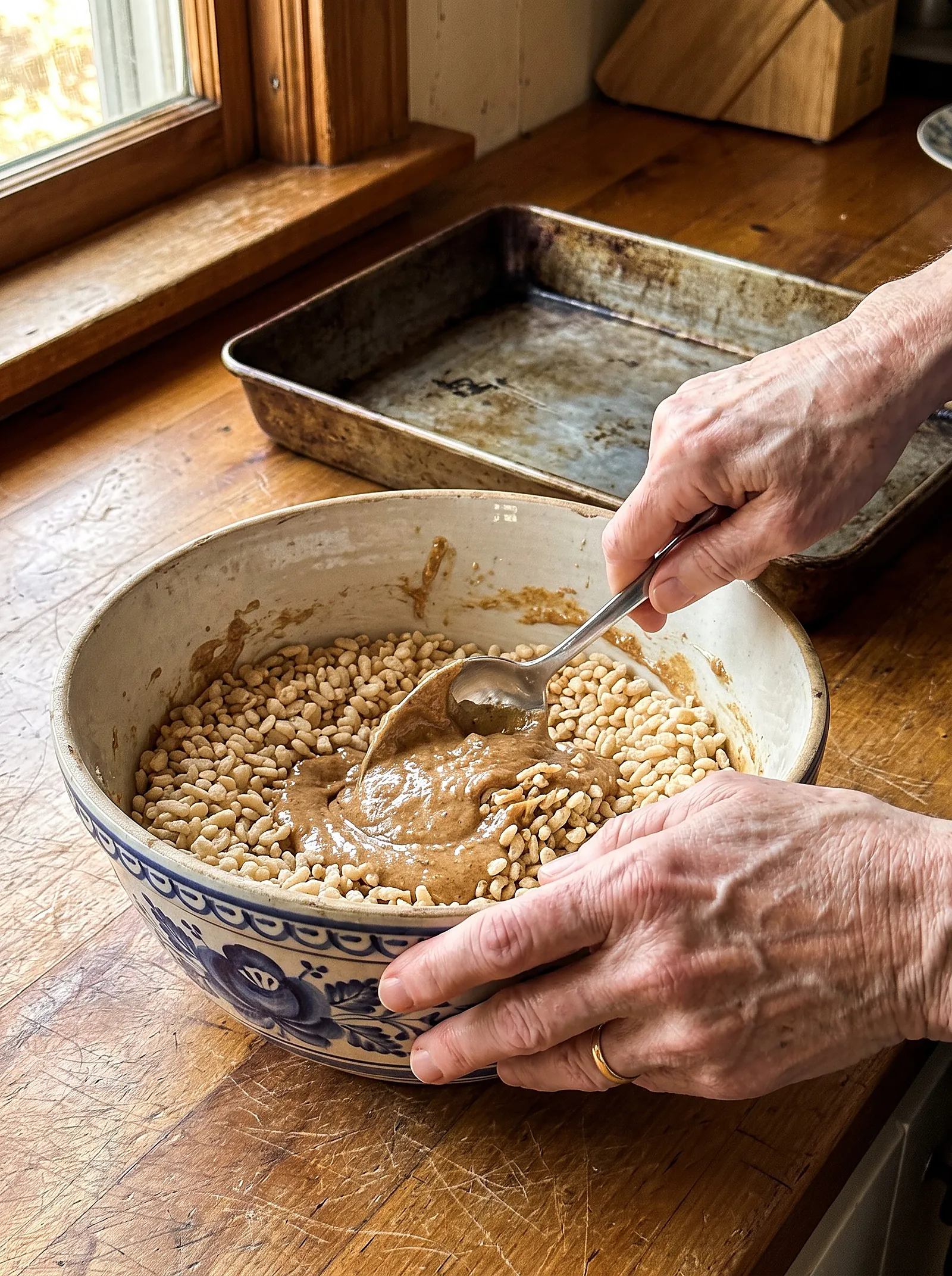 Almond Butter Rice Crispy Bars - photo 3