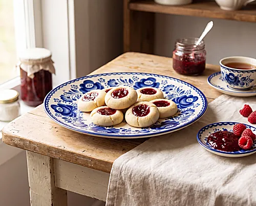 Almond Thumbprint Cookies with Fruit Jam