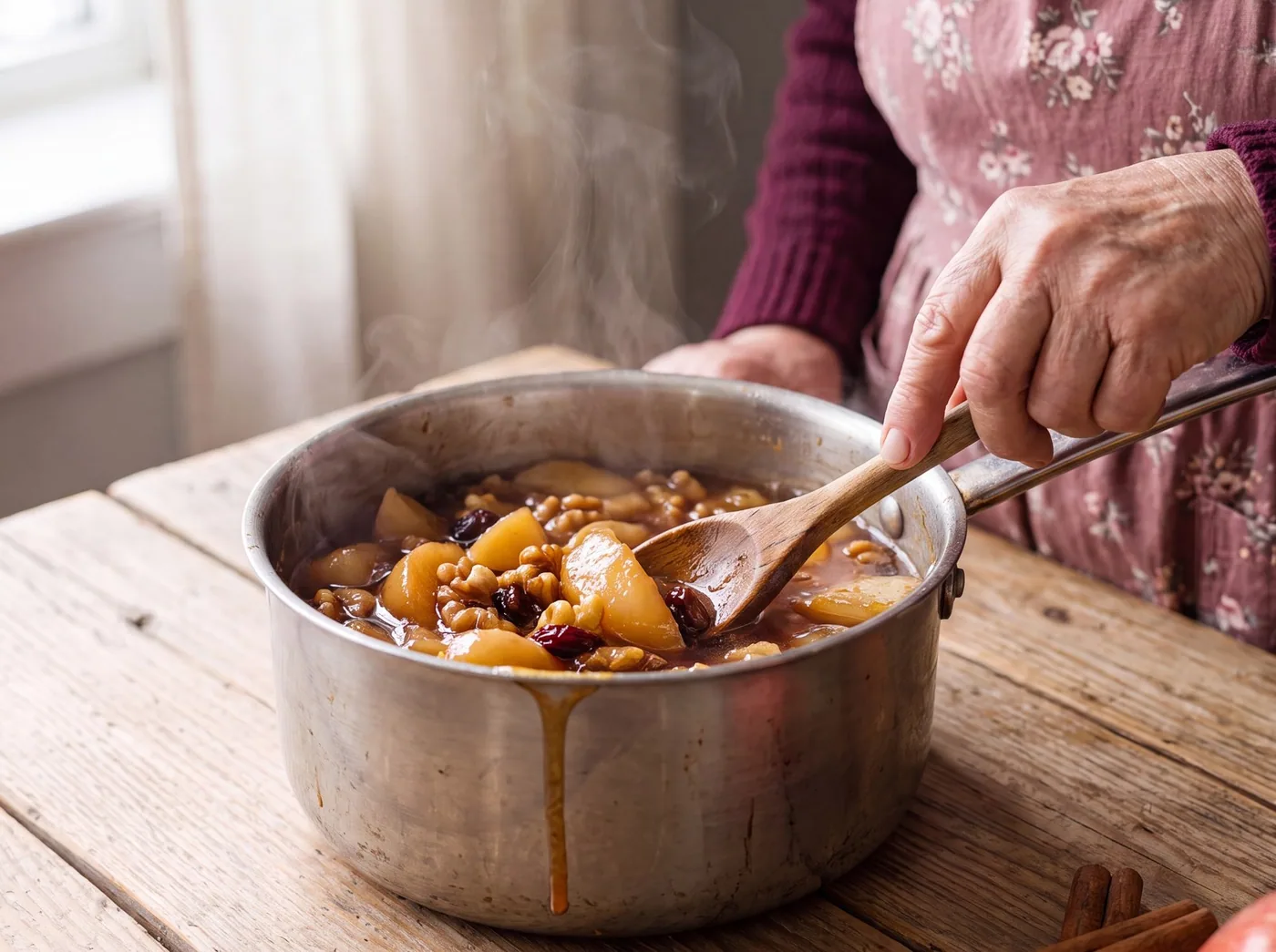 Making Apple & Honey Harvest Compote