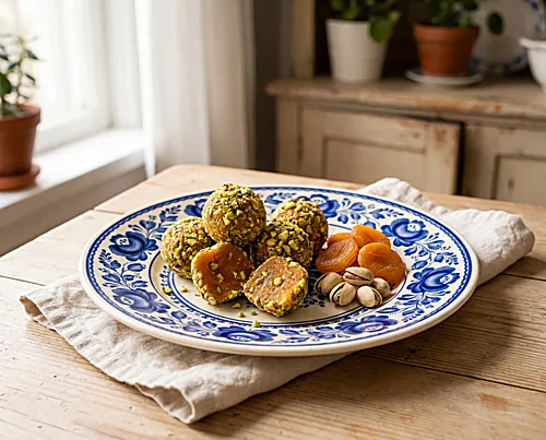 Apricot Pistachio Bliss Balls