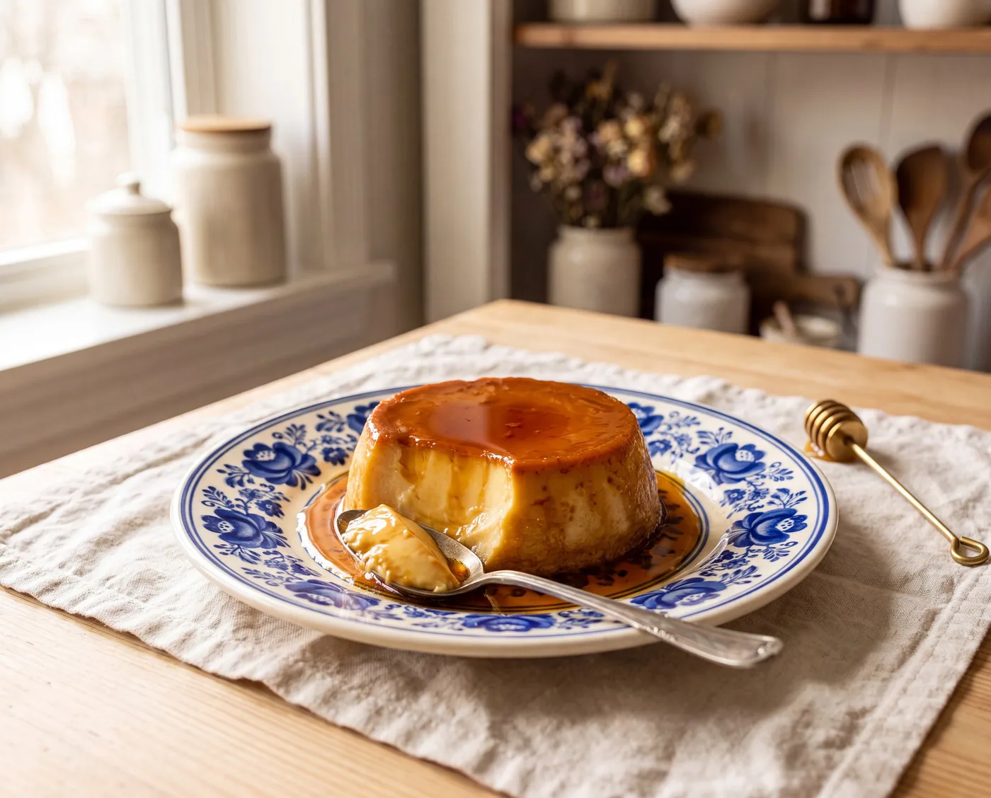 Baked Honey Custard (Flan-Style)