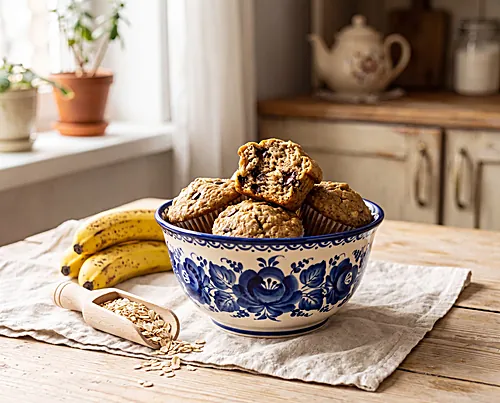 Banana Oat Blender Muffins (Flourless)