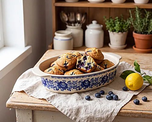 Blueberry Almond-Flour Muffins