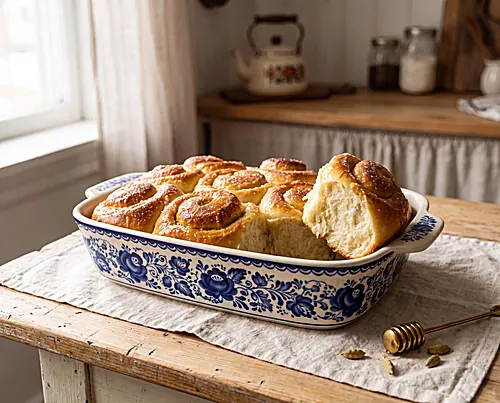 Cardamom Honey Buns (Slavic-Spiced)
