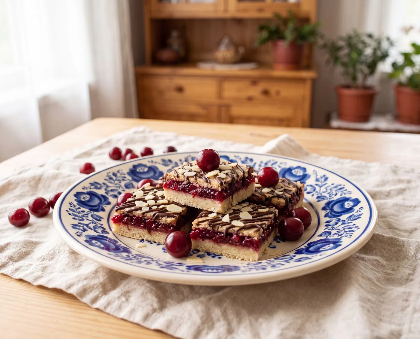 Cherry Almond No-Bake Bars
