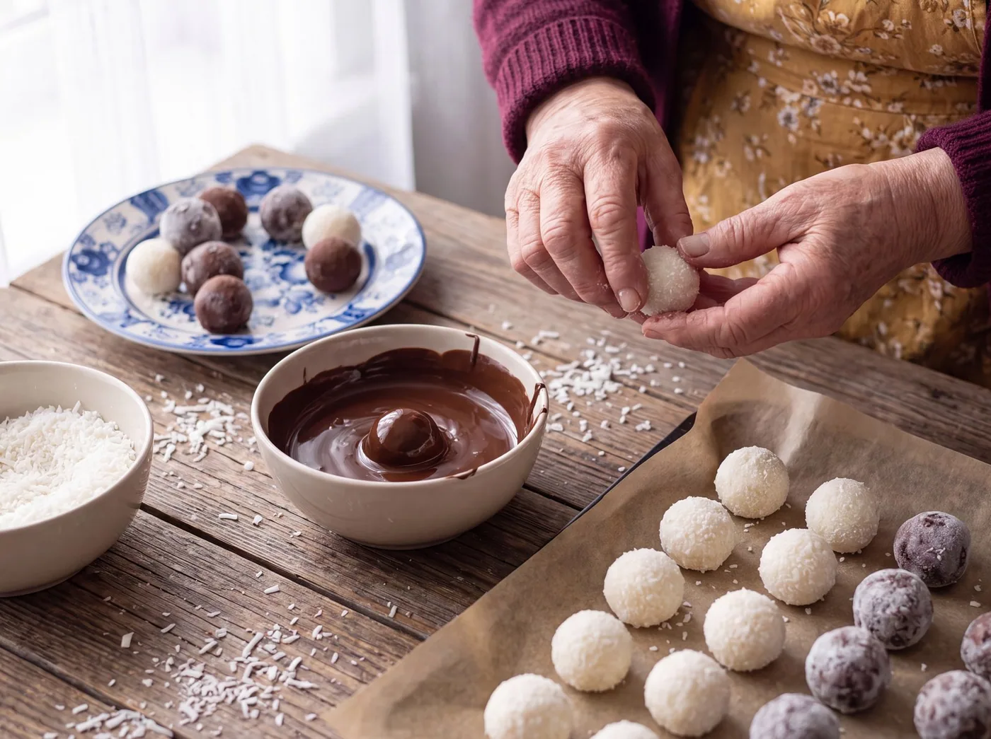 Making Chia Coconut Fat Bombs (Sugar-Free)