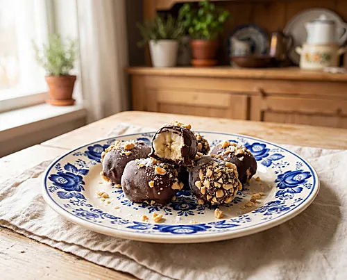 Chocolate-Dipped Frozen Banana Bites