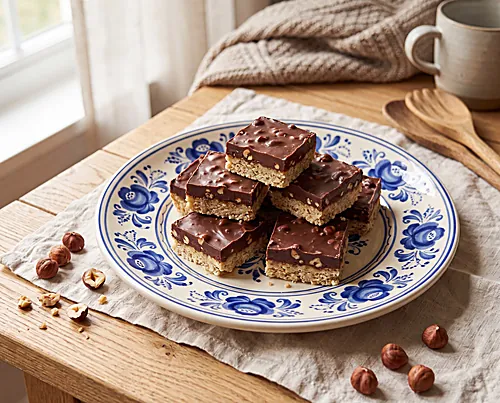 Chocolate Hazelnut Fudge Bars (Nutella-Style)