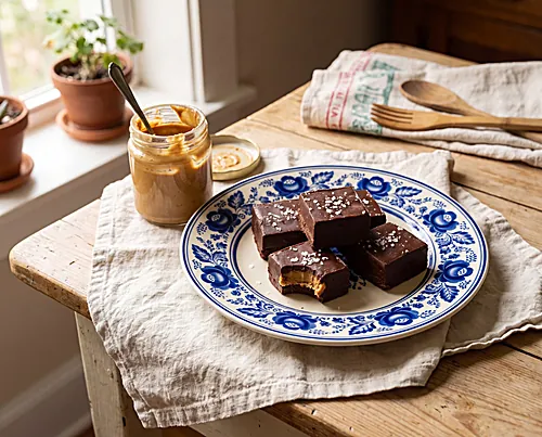 Chocolate Peanut Butter Freezer Fudge