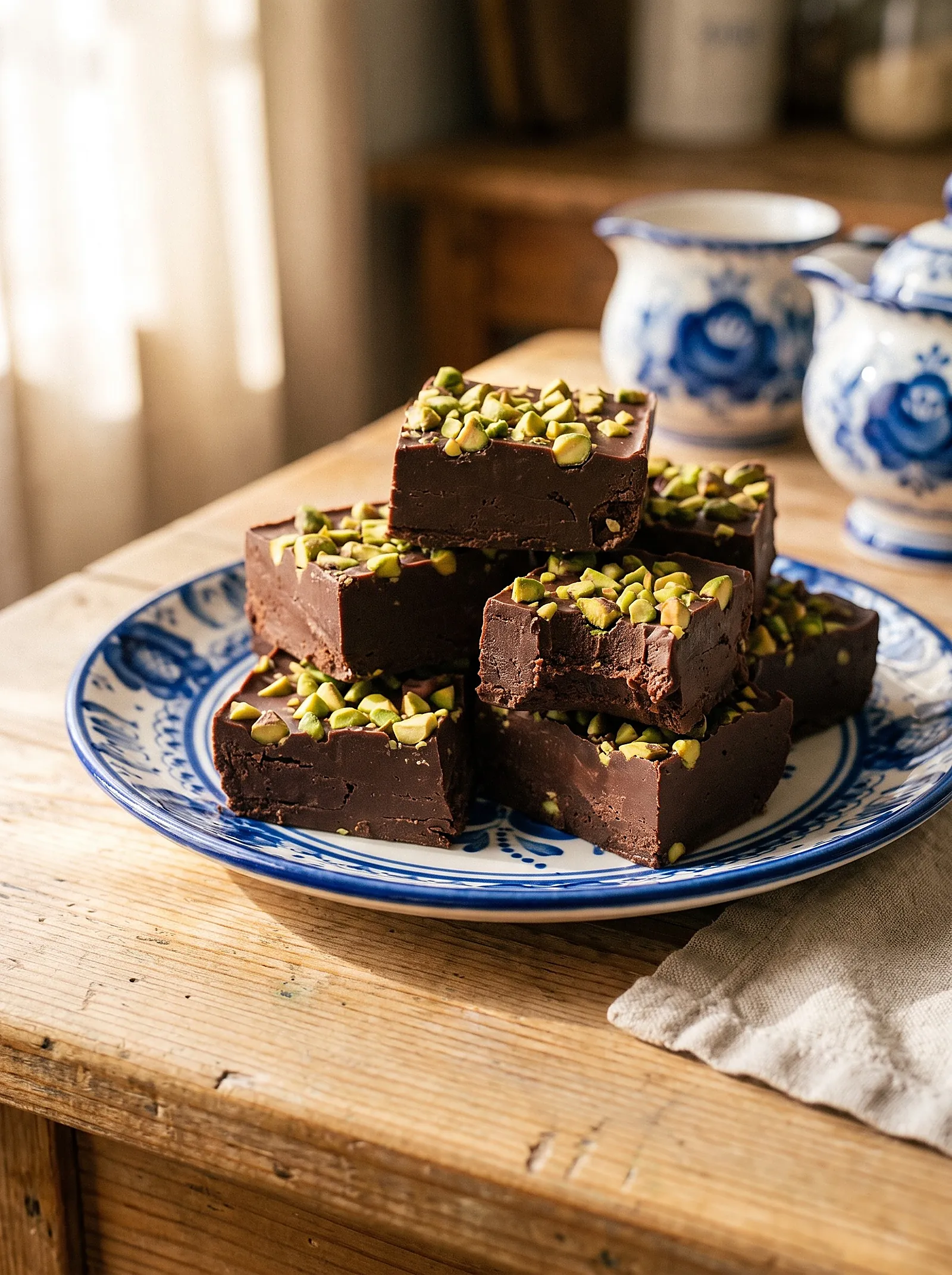 Chocolate Pistachio Fudge