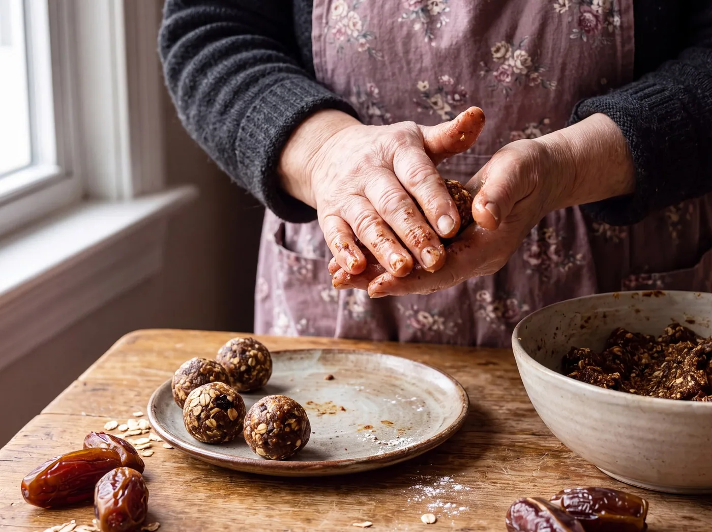 Making Classic No-Bake Date Energy Balls