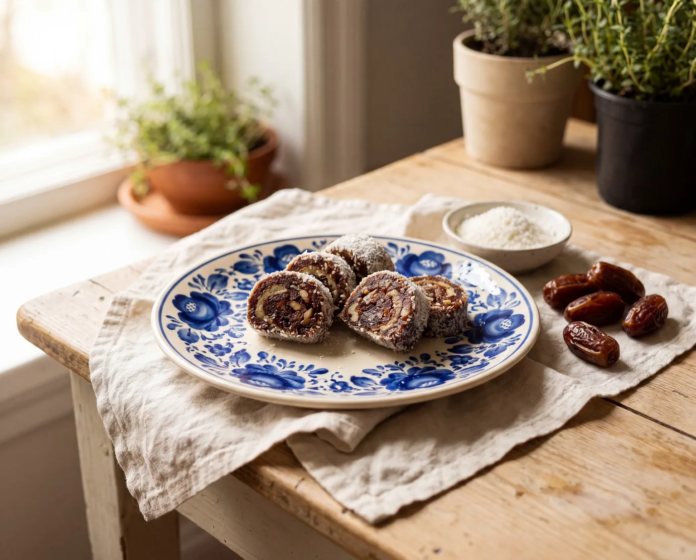 Coconut Date Rolls