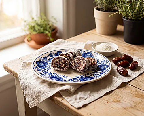 Coconut Date Rolls