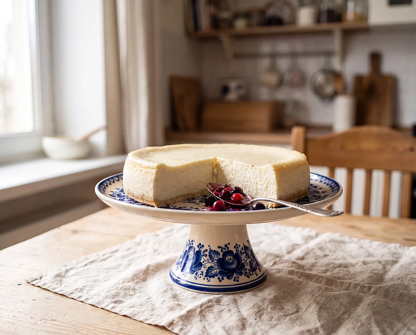 Cottage-Cheese "Tvorog" Cheesecake (Baked, Honey)