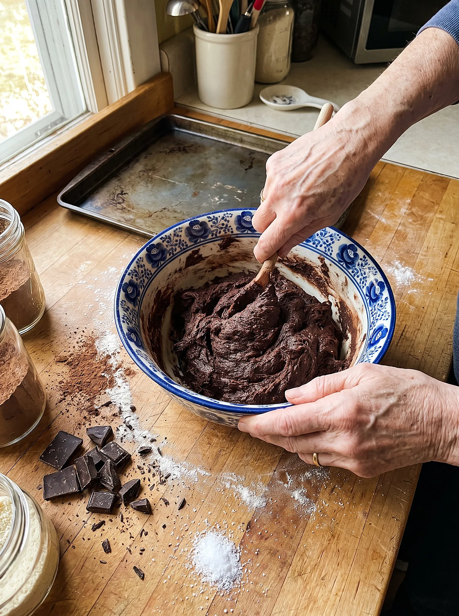 Double Chocolate Chip Tahini Cookies - photo 3