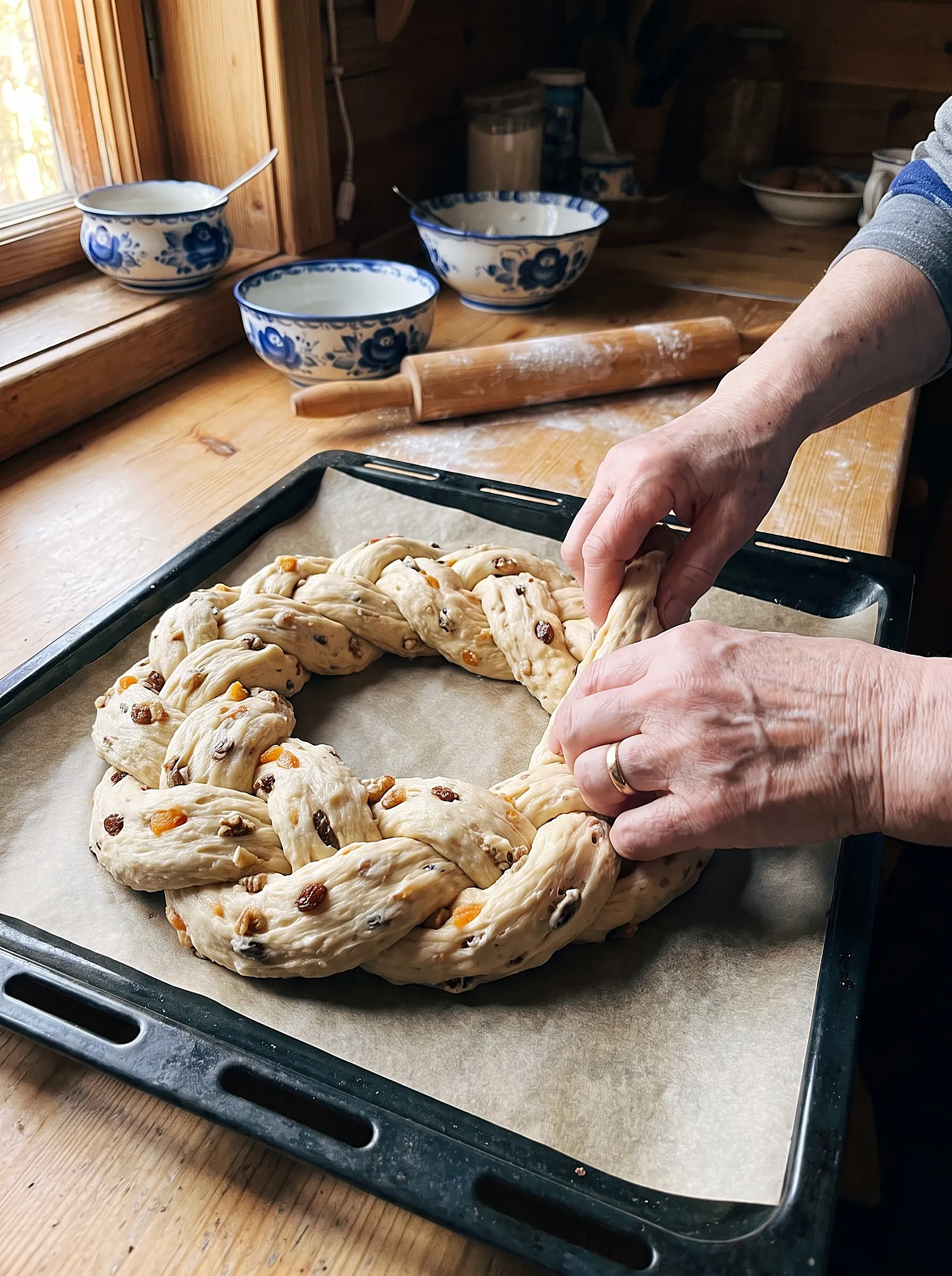 Festive Dried-Fruit & Nut Bread (Kolach-Style) - photo 4