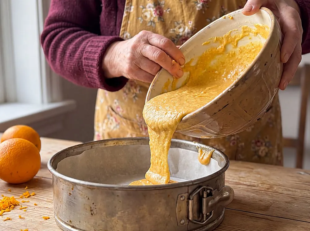 Making Flourless Orange & Almond Cake (Whole-Orange)