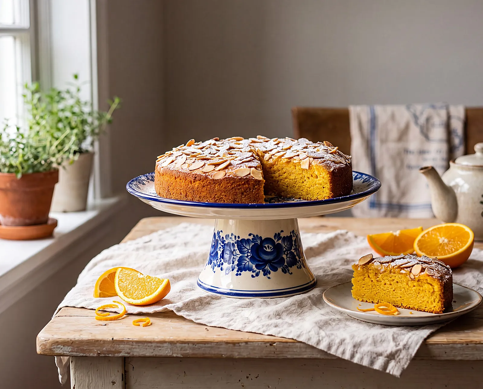 Flourless Orange & Almond Cake (Whole-Orange)