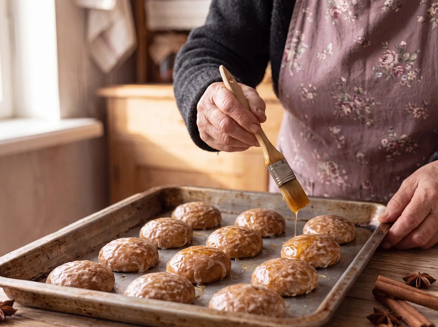 Making Gingerbread Honey Cookies "Pryaniki"