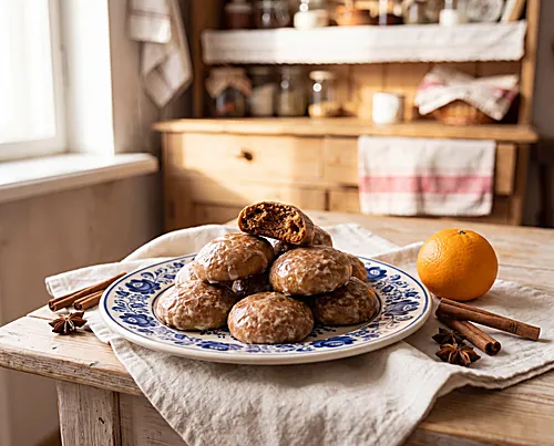 Gingerbread Honey Cookies "Pryaniki"