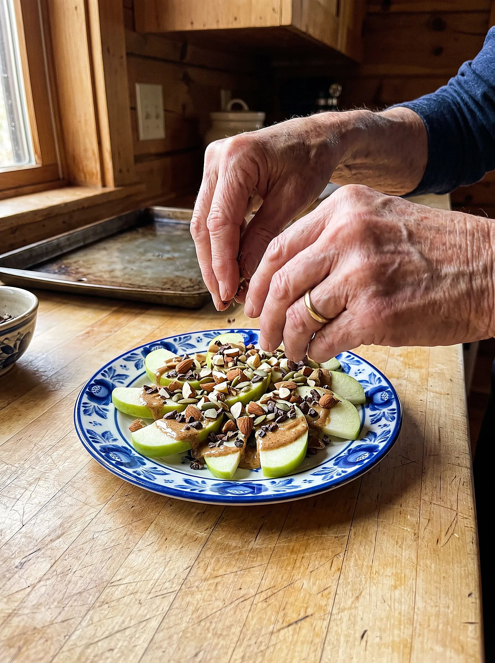 Green Apple & Almond Butter "Nachos" - photo 4