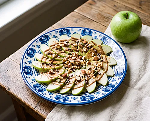 Green Apple & Almond Butter "Nachos"