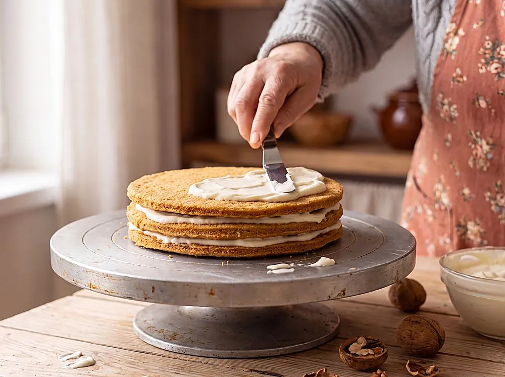 Making Honey Cake "Medovik"
