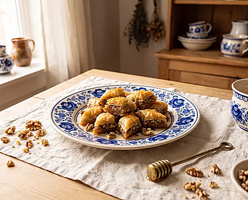 Honey-Glazed Walnut Baklava Bites