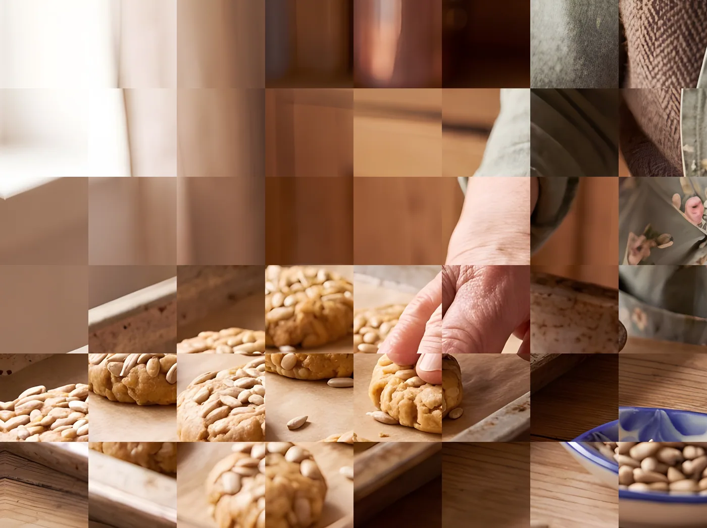 Making Honey & Sunflower Seed Cookies