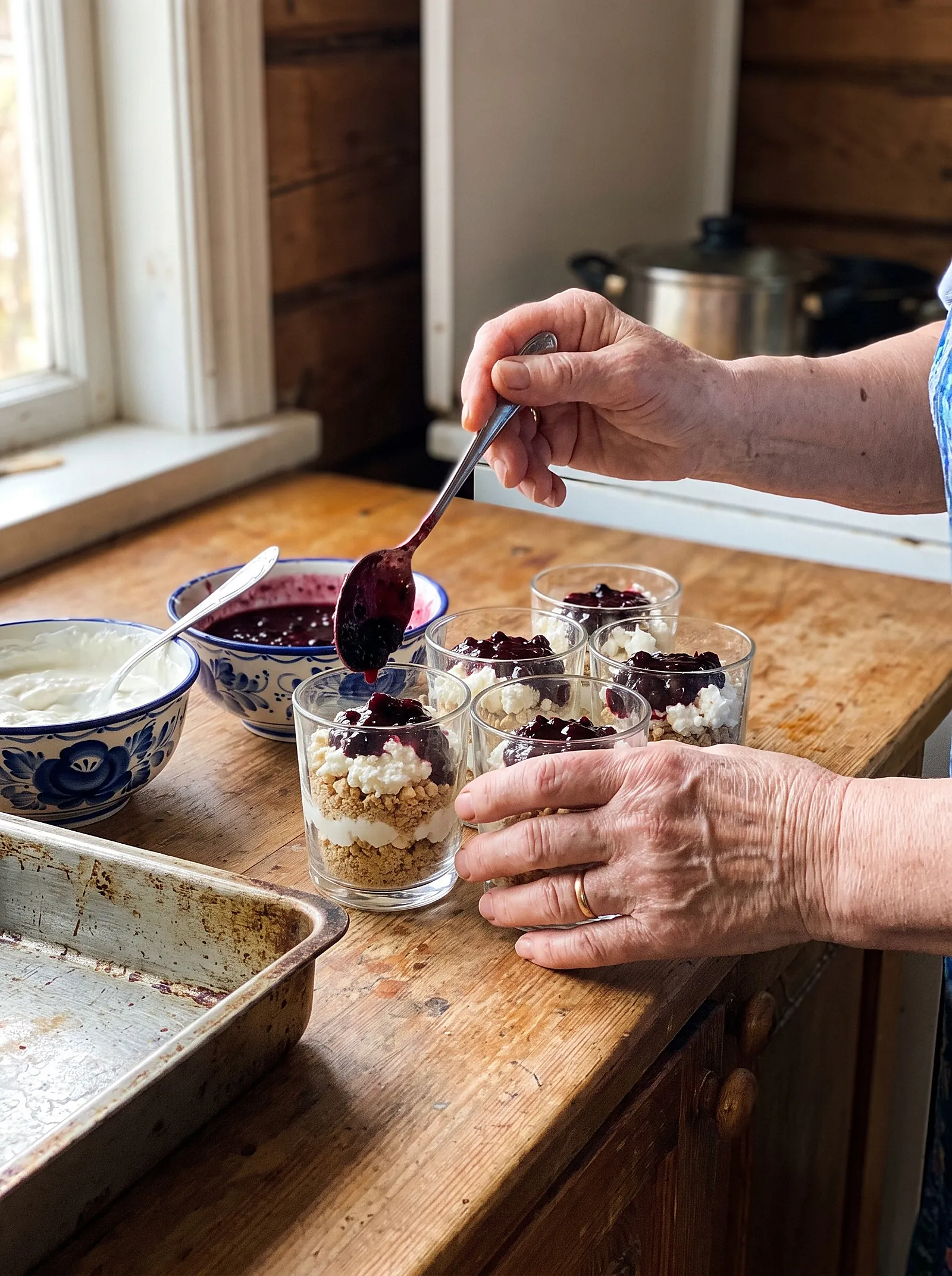 Layered Tvorog & Berry Cream Cups - photo 3