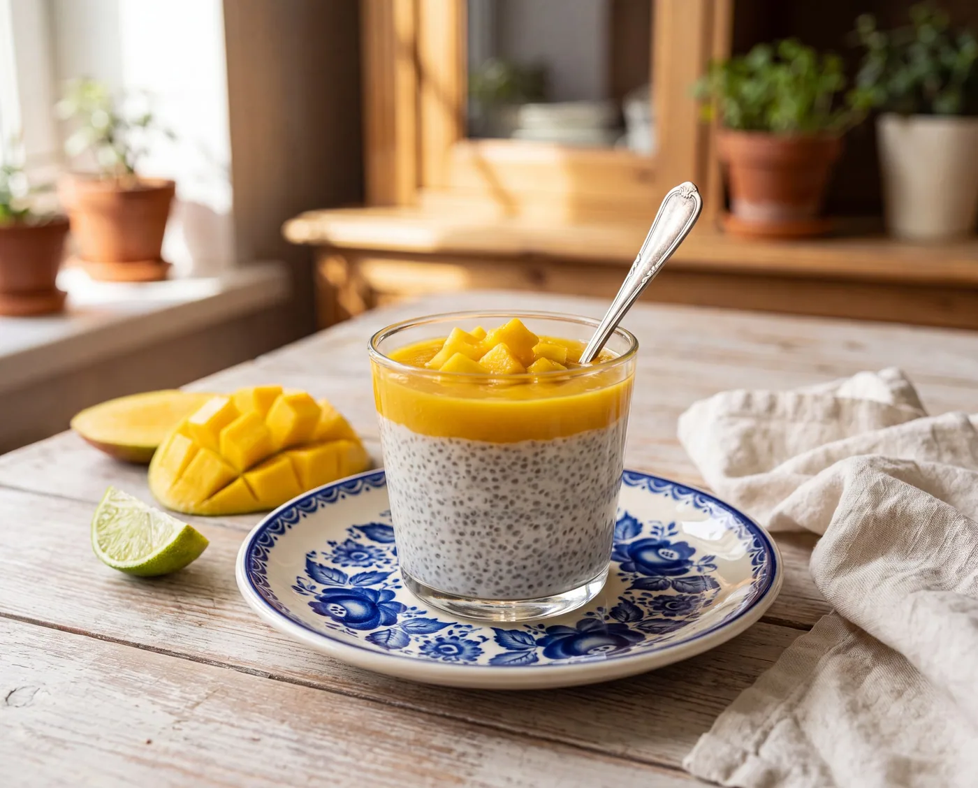Mango Coconut Chia Pudding