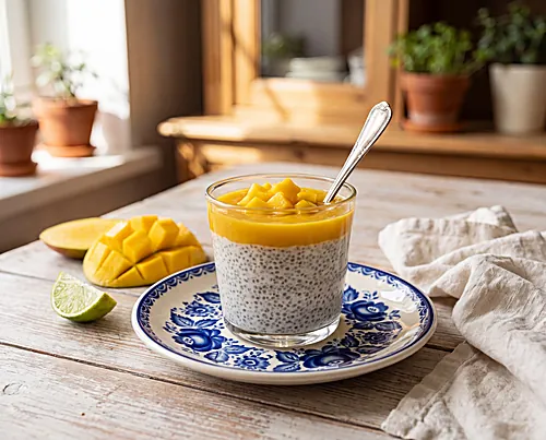 Mango Coconut Chia Pudding