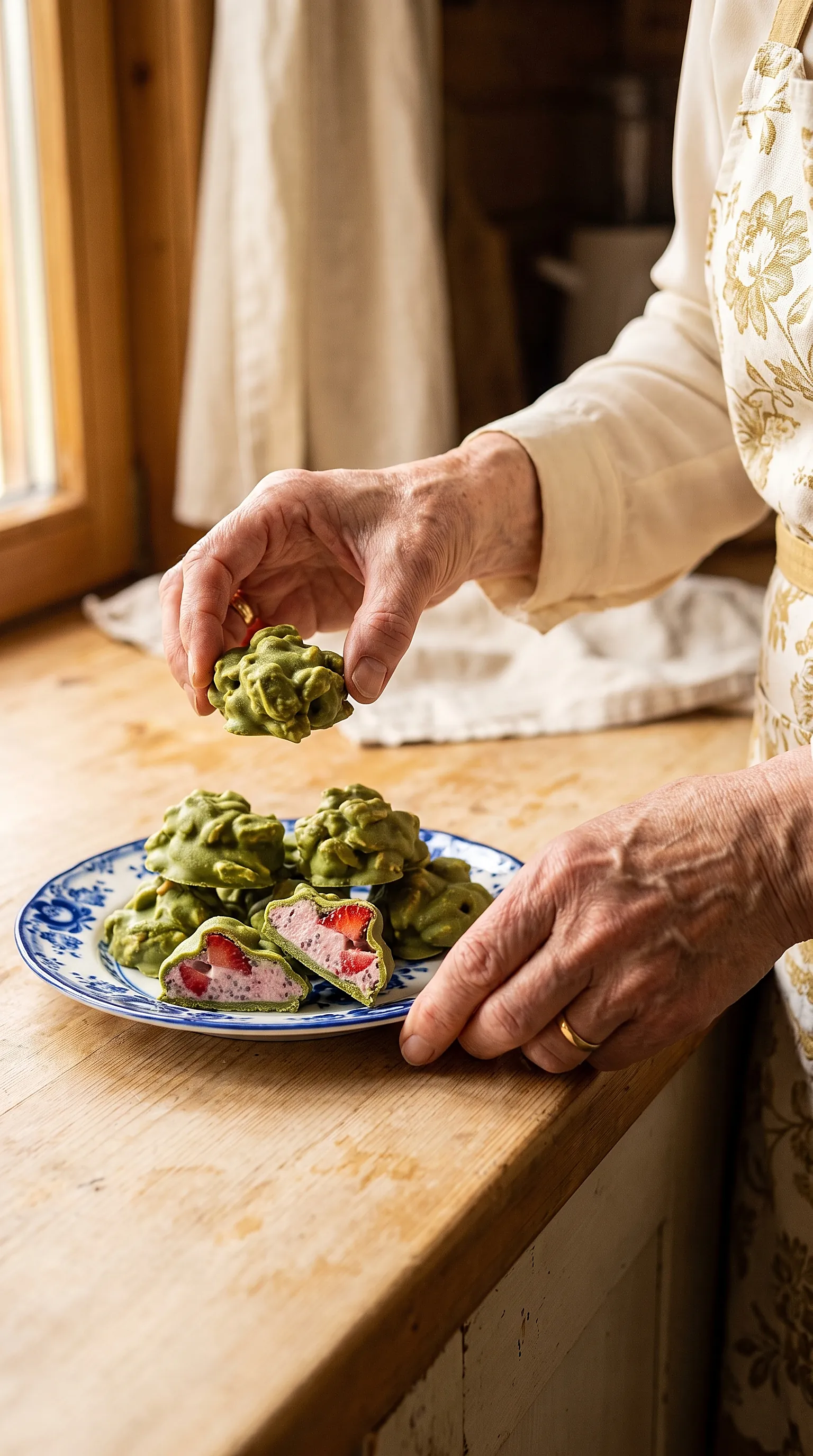 Matcha Strawberry Chia Clusters