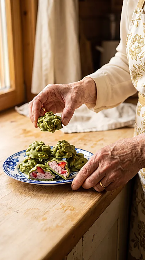 Matcha Strawberry Chia Clusters