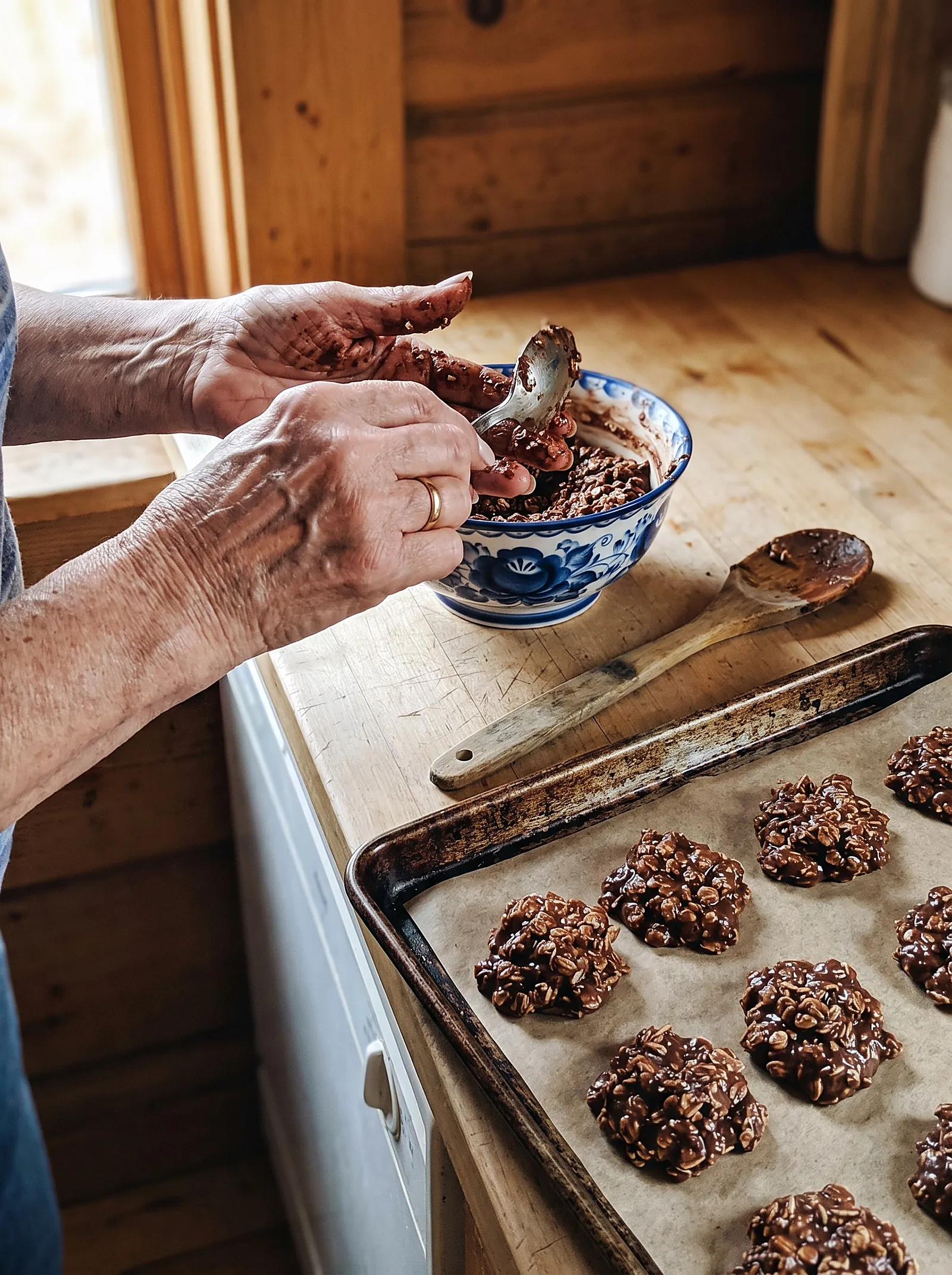 No-Bake Chocolate Oat Cookies - photo 4