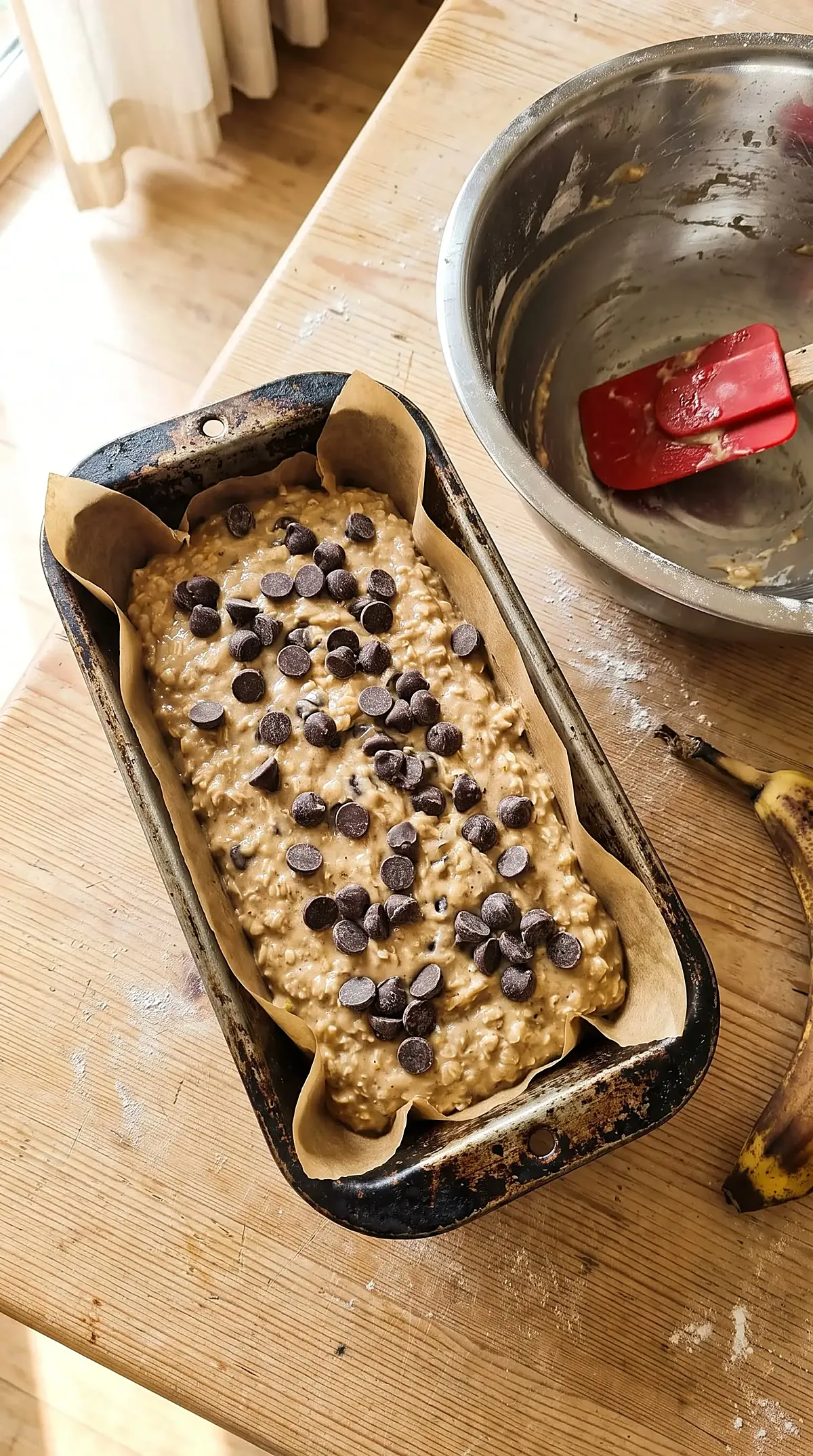 Making No-Wheat Banana Bread